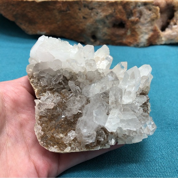 Himalayan Clear Quartz Cluster Specimen on matrix (High Quality) - Picture 4 of 7